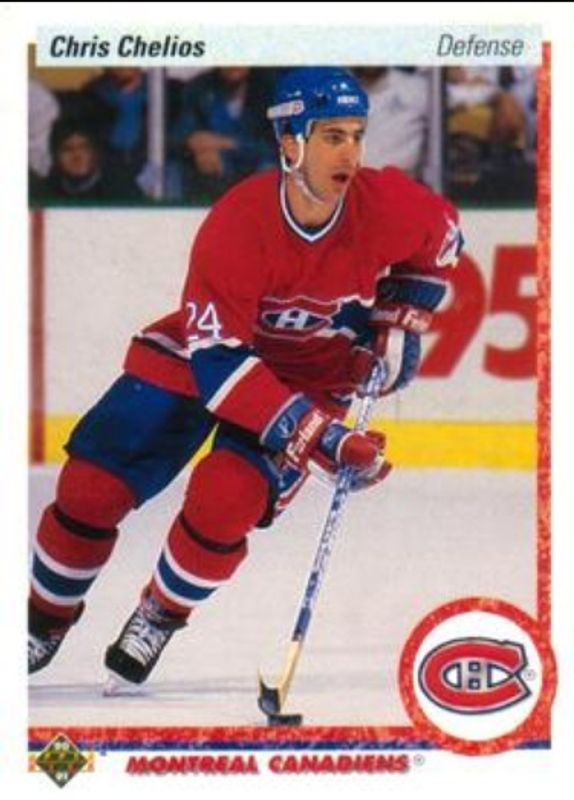Chris Chelios 1990 Upper Deck #174 Base RAW