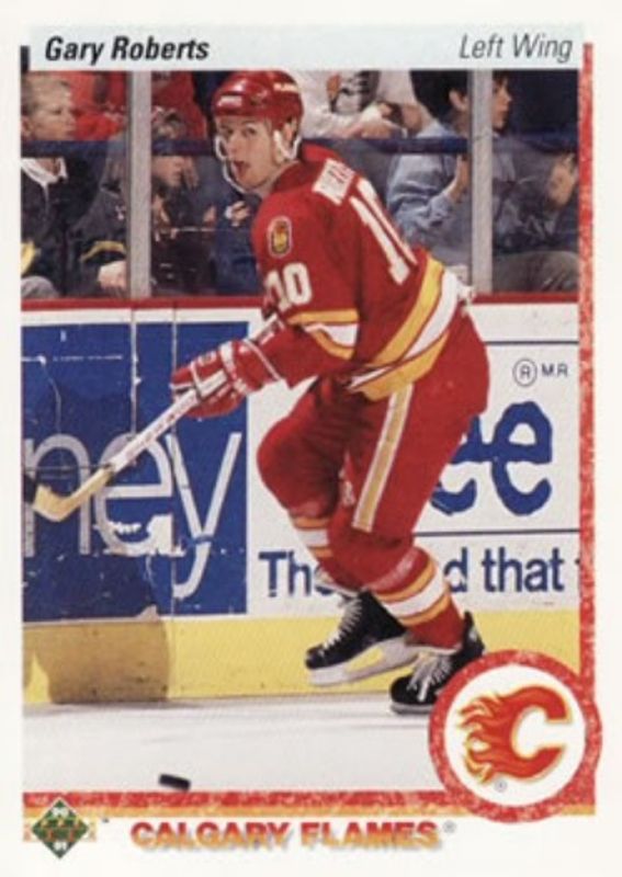 Gary Roberts 1990 Upper Deck #29a Base RAW