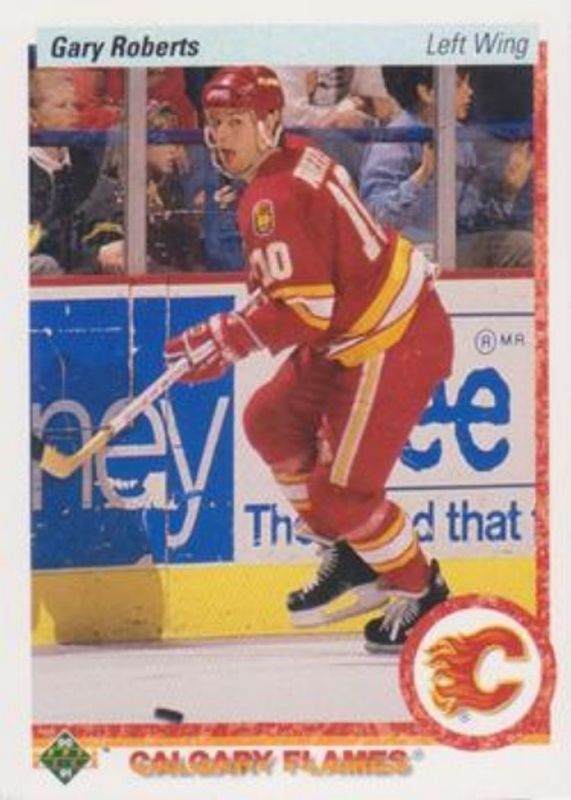 Gary Roberts 1990 Upper Deck #29d Base RAW