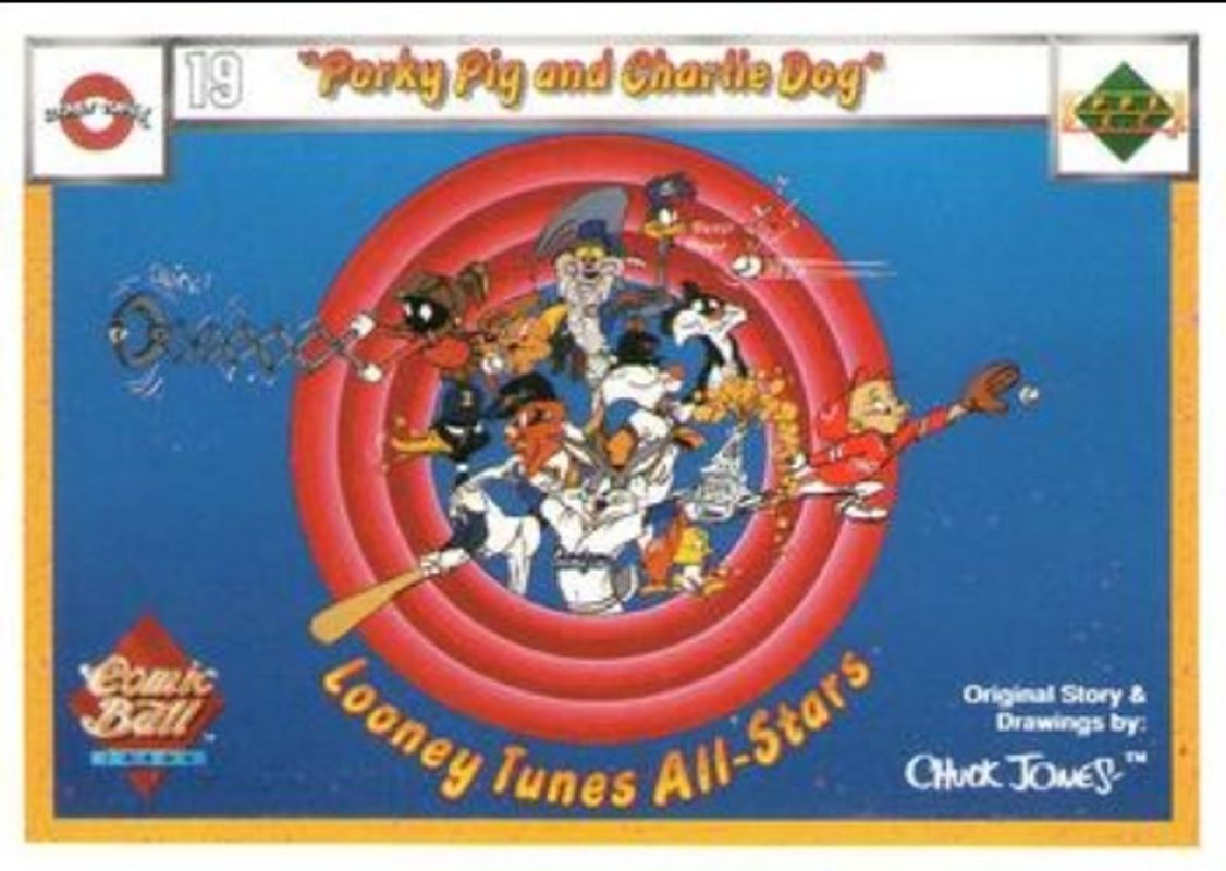 Porky Pig and Charlie Dog 1990 Upper Deck Comic Ball #19-/-34 Base RAW