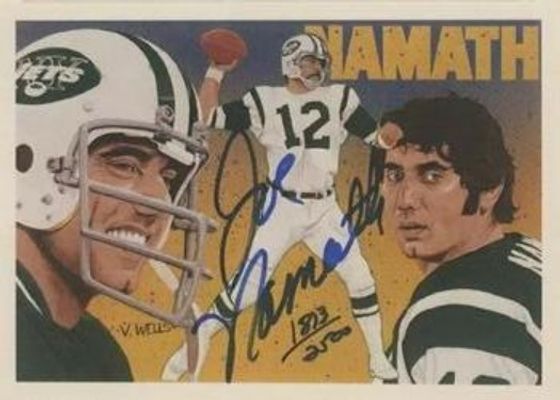 1991 Upper Deck #18 Football Heroes: Joe Namath Autographs /2500