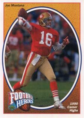 1991 Upper Deck #8 Football Heroes: Joe Montana