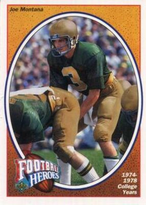 1991 Upper Deck #1 Football Heroes: Joe Montana