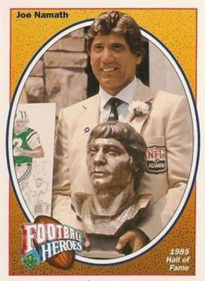 1991 Upper Deck Football Heroes: Joe Namath Box Bottoms 5x7