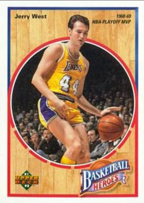 1991 Upper Deck #3 Basketball Heroes: Jerry West Box Bottoms