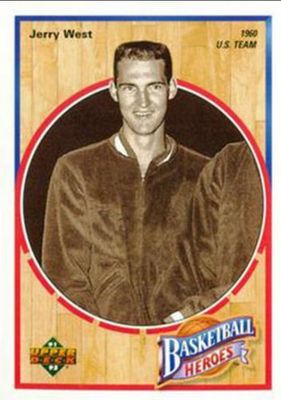 1991 Upper Deck #2 Basketball Heroes: Jerry West Box Bottoms