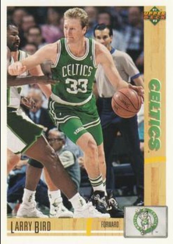Larry Bird 1991 Upper Deck #344 Base RAW