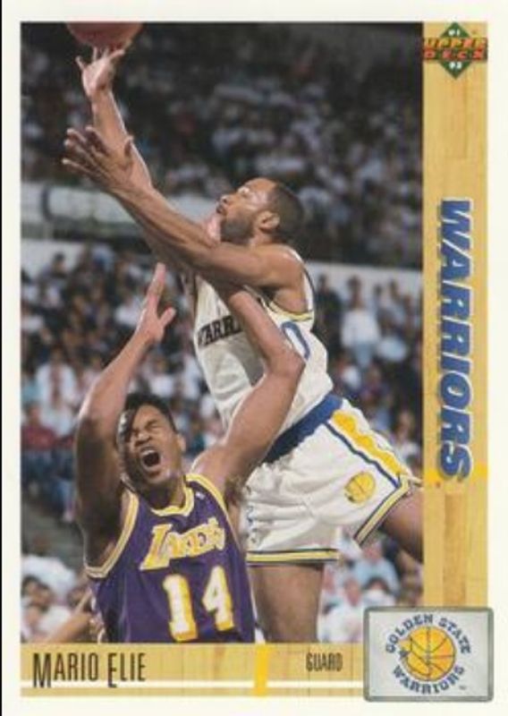 Mario Elie 1991 Upper Deck #396 Base Rookie RAW