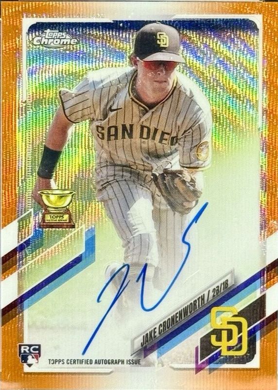 2021 Topps Chrome #RA-JC Rookie Auto - Orange Wave Refractor /25