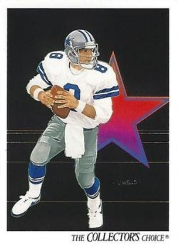 Troy Aikman 1991 Upper Deck #82c Base RAW