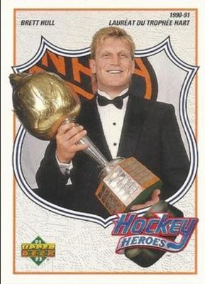 1991 Upper Deck French #8 Hockey Heroes: Brett Hull
