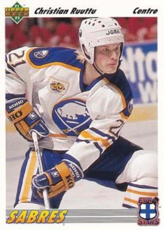 Christian Ruuttu 1991 Upper Deck French #E11b Euro Stars RAW