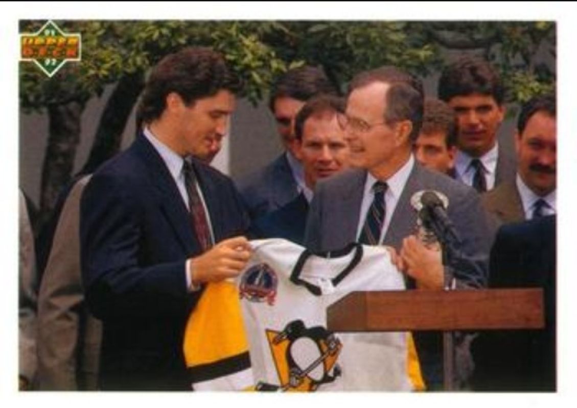 Mario Lemieux 1991 Upper Deck French #47a Base RAW