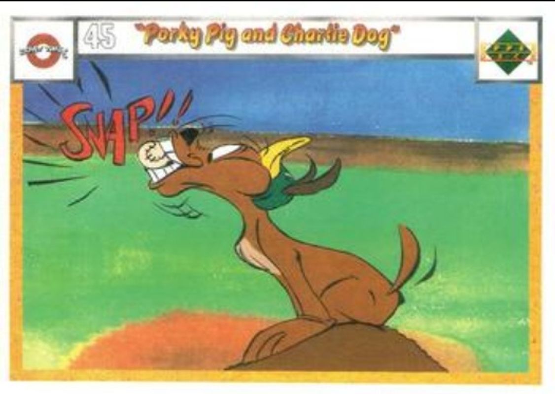 Porky Pig and Charlie Dog 1990 Upper Deck Comic Ball #45-/-48 Base RAW