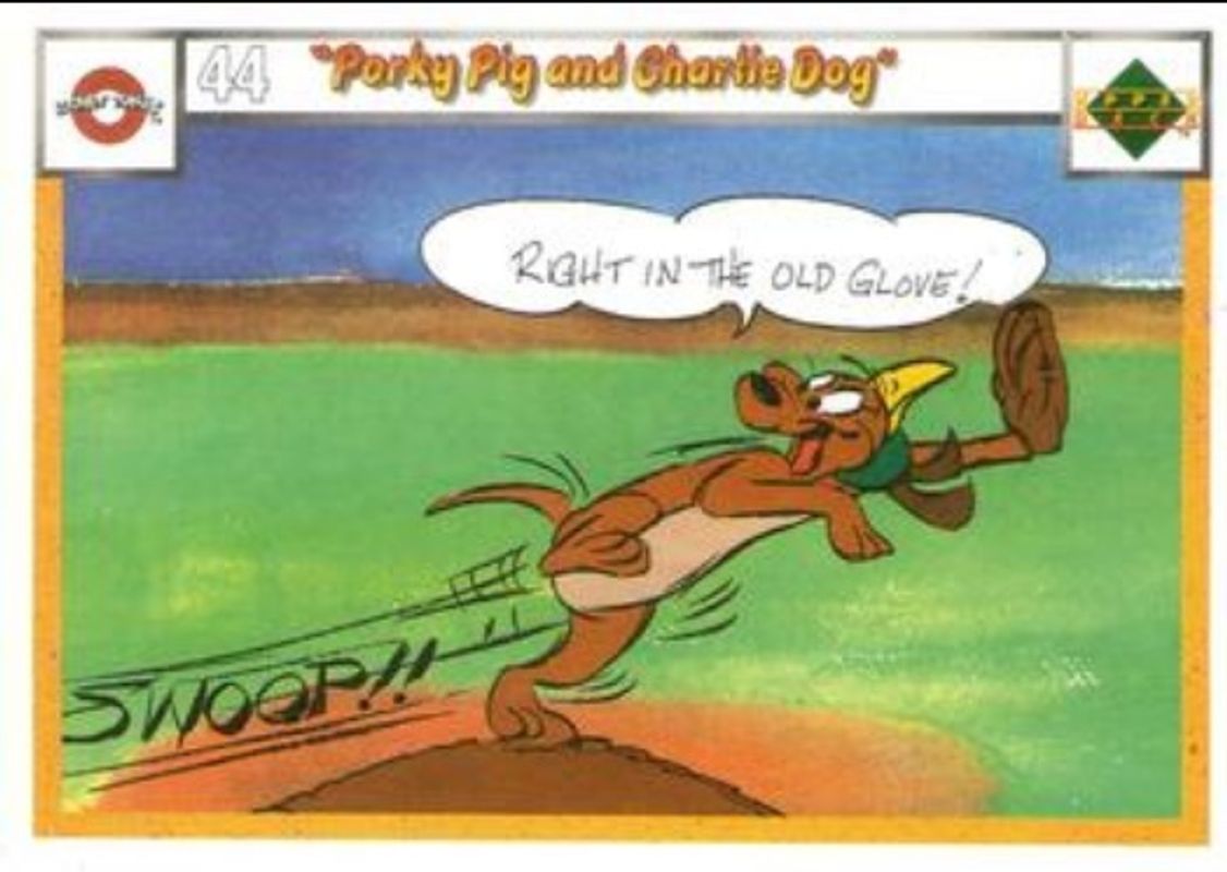 Porky Pig and Charlie Dog 1990 Upper Deck Comic Ball #44-/-47 Base RAW