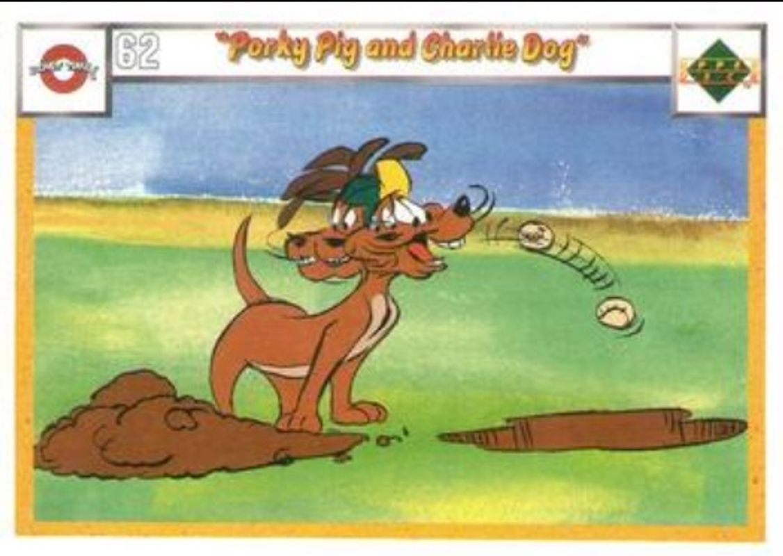 Porky Pig and Charlie Dog 1990 Upper Deck Comic Ball #62-/-65 Base RAW
