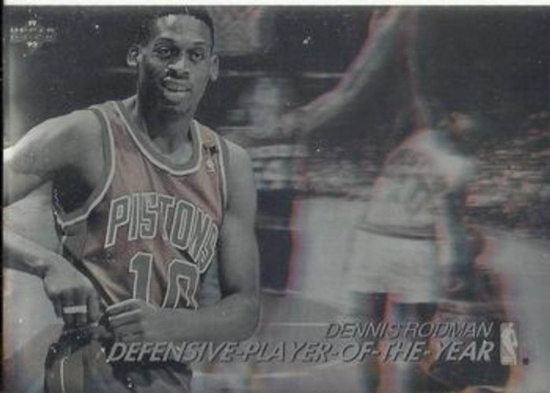 Dennis Rodman 1991 Upper Deck Spanish International Award Winner Holograms RAW