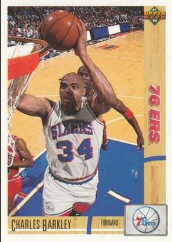 Charles Barkley 1991 Upper Deck #345 Base RAW