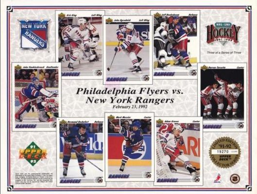 1991 Upper Deck #3 Promotional Sheets /21500
