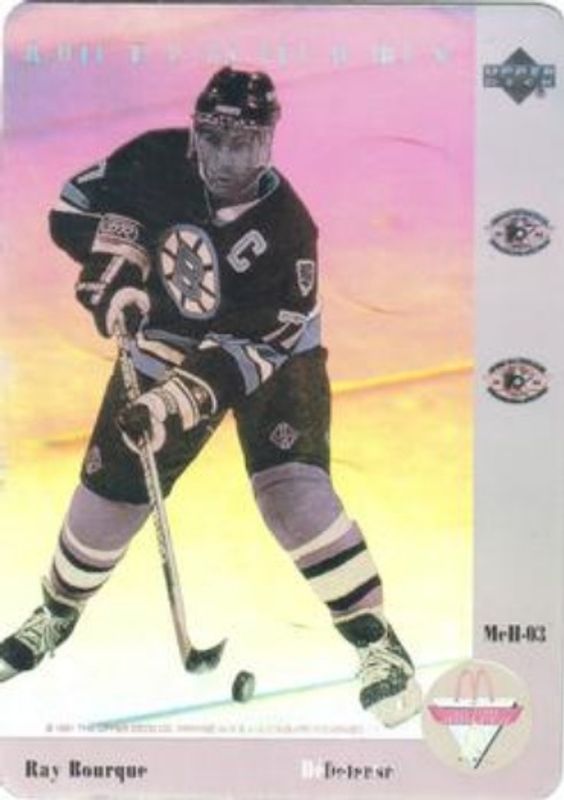 Ray Bourque 1991 Upper Deck McDonald's All-Stars #McH-03 Holograms RAW