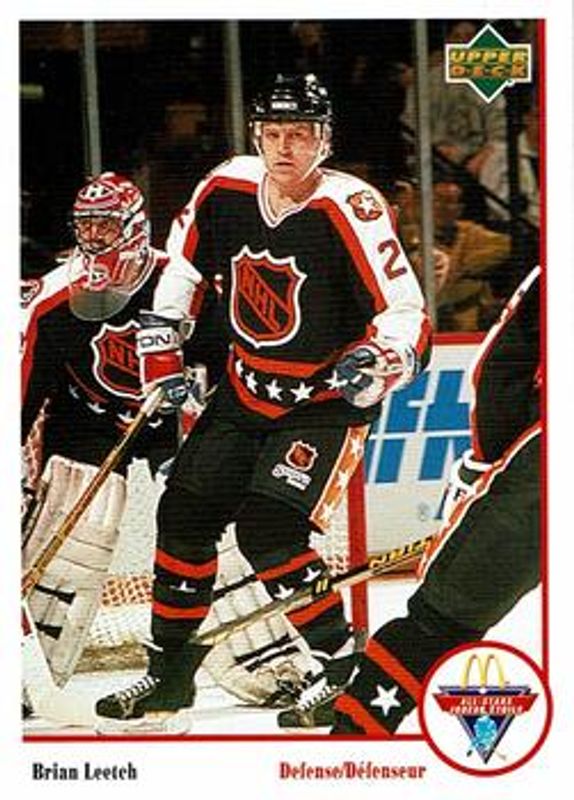 Brian Leetch 1991 Upper Deck McDonald's All-Stars #Mc-12 Base RAW