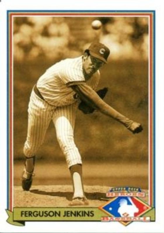 Ferguson Jenkins 1991 Upper Deck #H3 Heroes of Baseball RAW
