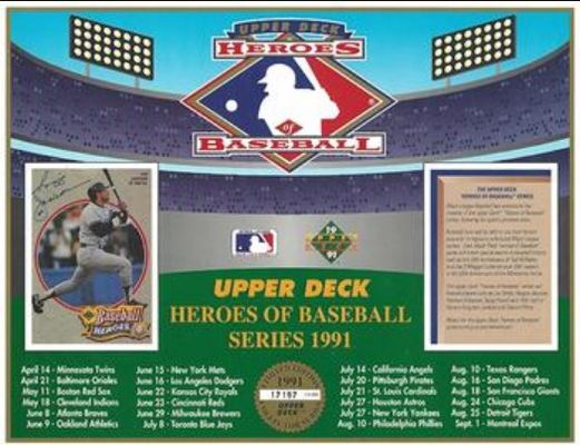 1991 Upper Deck Heroes of Baseball Base /10000