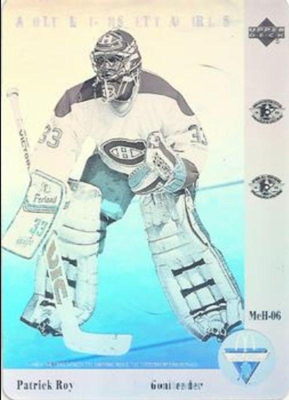 Patrick Roy 1991 Upper Deck McDonald's All-Stars #McH-06 Holograms RAW