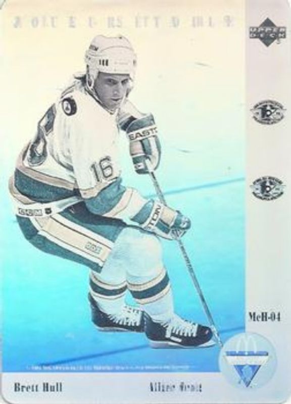 Brett Hull 1991 Upper Deck McDonald's All-Stars #McH-04 Holograms RAW