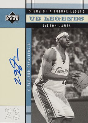 2003 Upper Deck Legends #FL-LJ Signs of a Future Legend