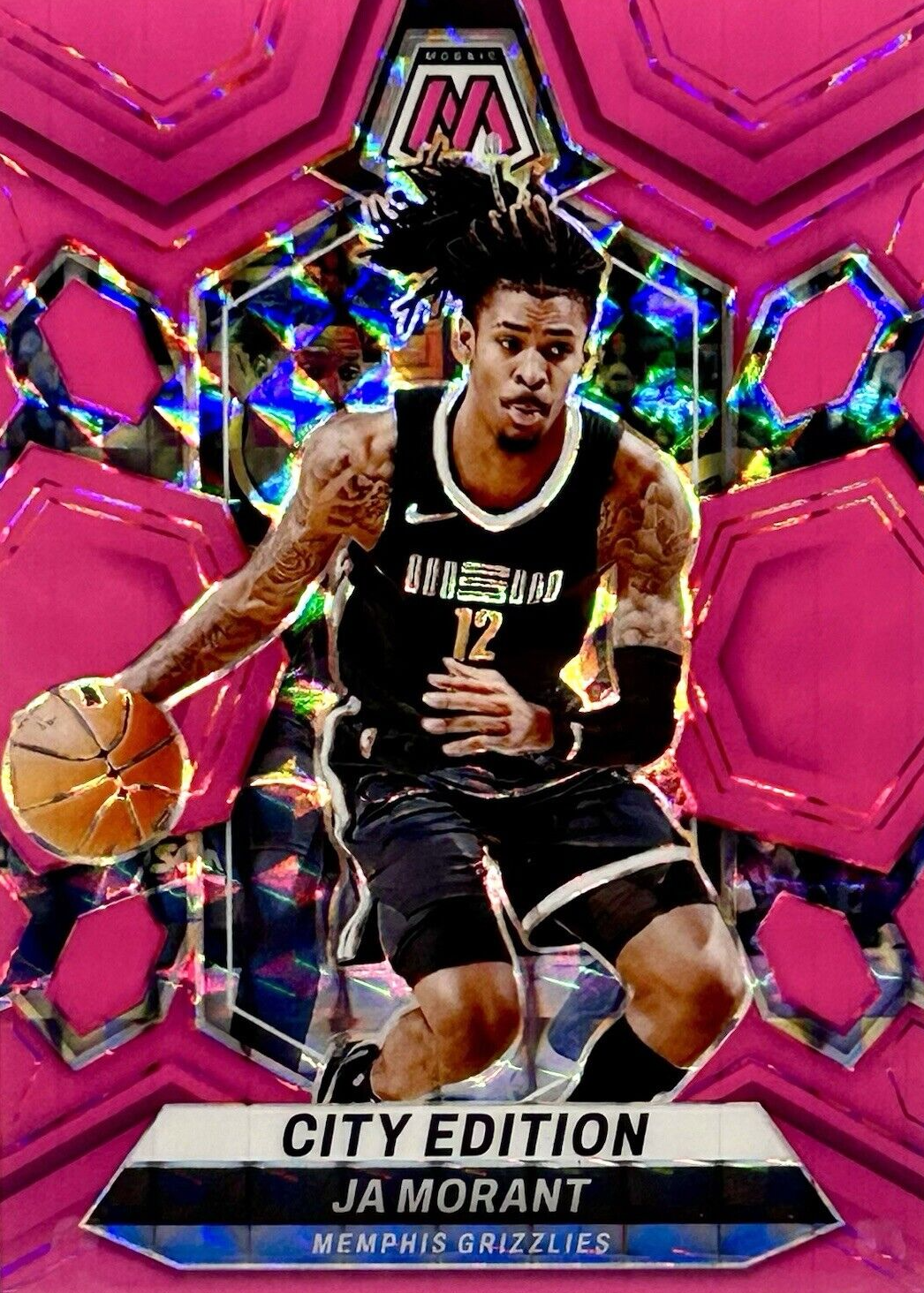 Ja Morant 2023 Mosaic #288 City Edition - Pink Fluorescent
