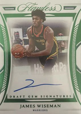 2020 Flawless #DG-JWM Draft Gem Signatures - Emerald /5