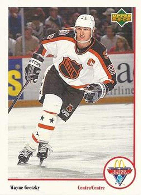 Wayne Gretzky 1991 Upper Deck McDonald's All-Stars #Mc-17 Base RAW