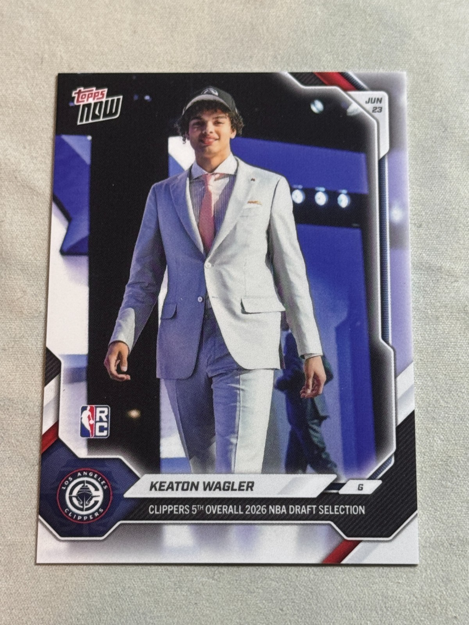 Keaton Wagler 2026 Topps Now NBA Draft #KWAG NBA Draft Price Guide ...