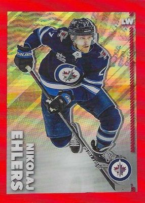 2022 Topps Chrome NHL Sticker Collection #541 Red Refractor /5