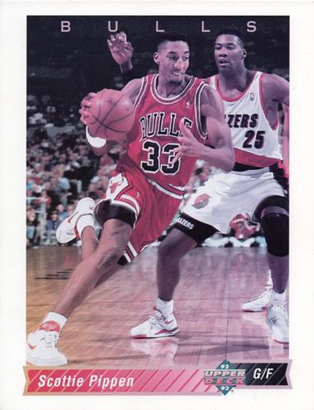 Scottie Pippen 1992 Upper Deck Authenticated Collector Series Jumbo #133 Base /5000