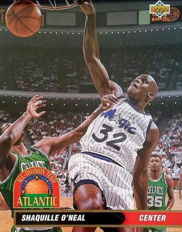 Shaquille O'Neal 1992 Upper Deck Authenticated Collector Series Jumbo #AD1 Base /5000 Rookie RAW