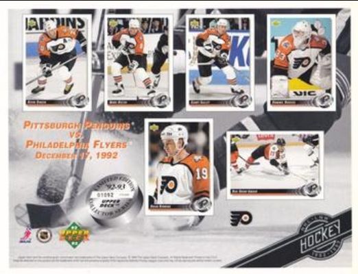 1992 Upper Deck Promotional Sheets Base /46557