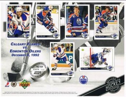 1992 Upper Deck Promotional Sheets Base /46557