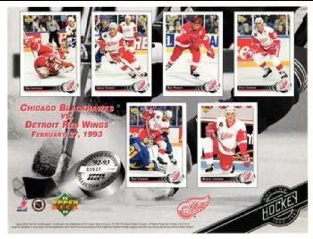 1992 Upper Deck Promotional Sheets Base /46557
