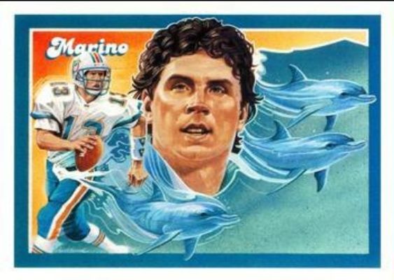 1992 Upper Deck Football Heroes: Dan Marino Box Bottom