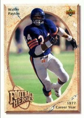 1992 Upper Deck #21 Football Heroes: Walter Payton