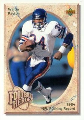 1992 Upper Deck #22 Football Heroes: Walter Payton