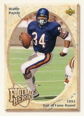 1992 Upper Deck #26 Football Heroes: Walter Payton