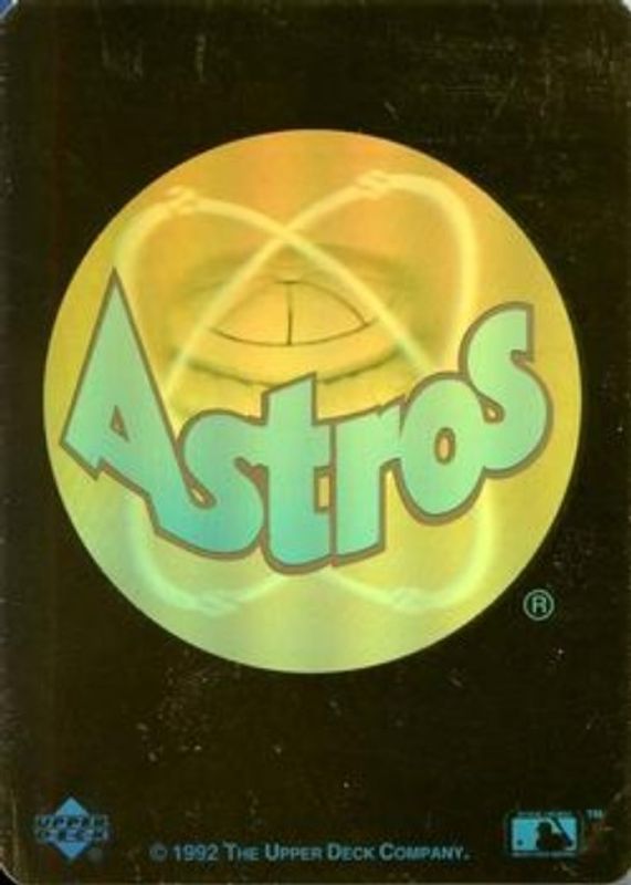 Houston Astros 1992 Upper Deck Team Logo Holograms RAW