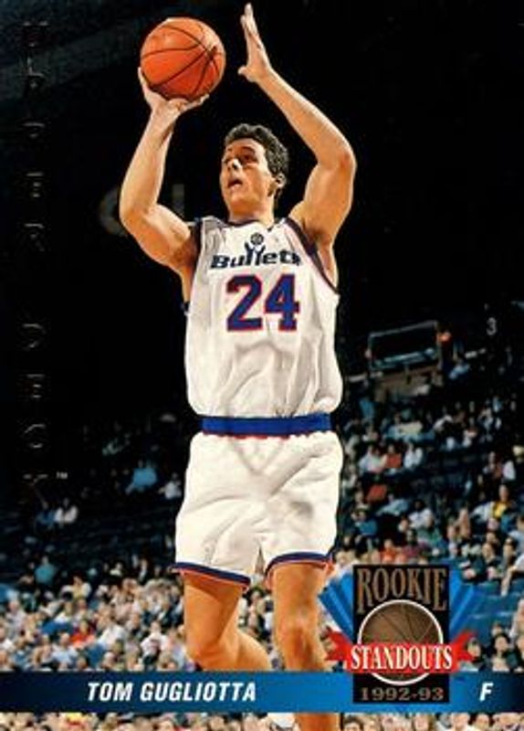 Tom Gugliotta 1992 Upper Deck Italian #68 Base Rookie RAW