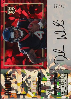 2017 Contenders #342 Rookie Ticket Auto Variation - Cracked Ice Ticket /25