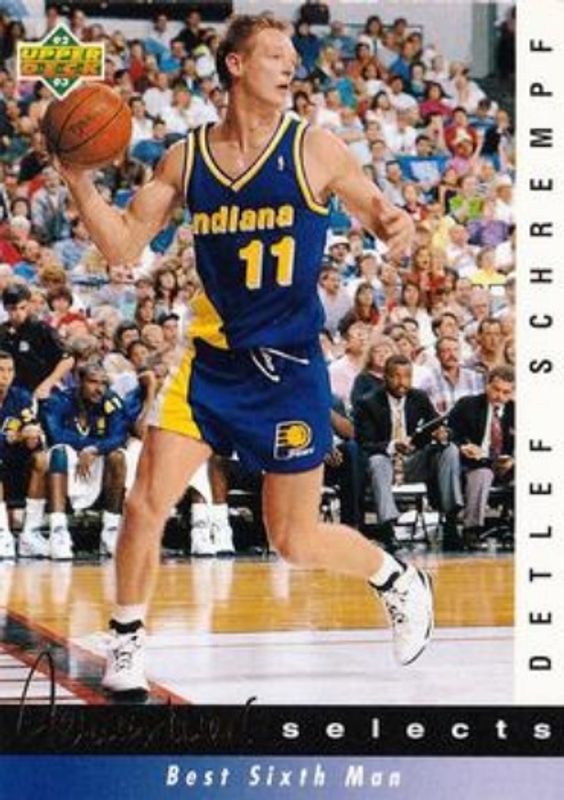 Detlef Schrempf 1992 Upper Deck #JW6 Jerry West Selects RAW