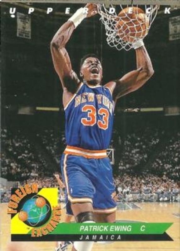 Patrick Ewing 1992 Upper Deck #FE3 Foreign Exchange RAW