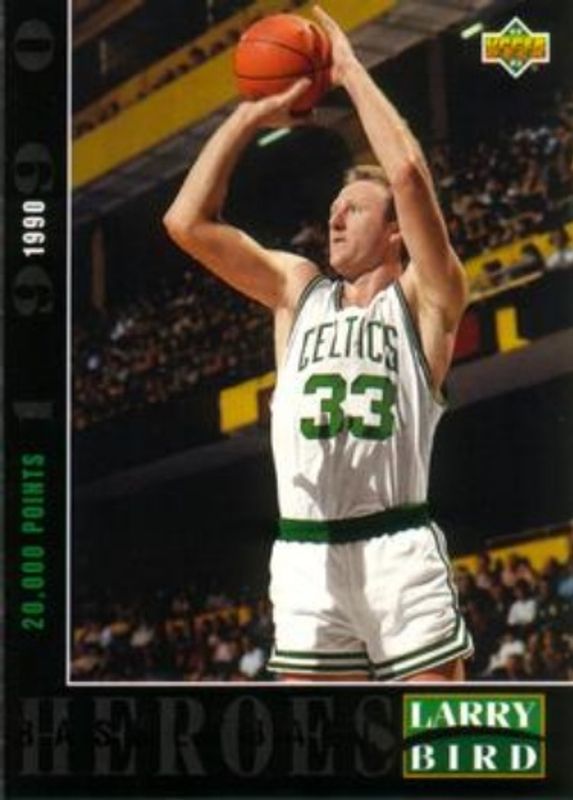 Larry Bird 1992 Upper Deck #25 Basketball Heroes: Larry Bird RAW